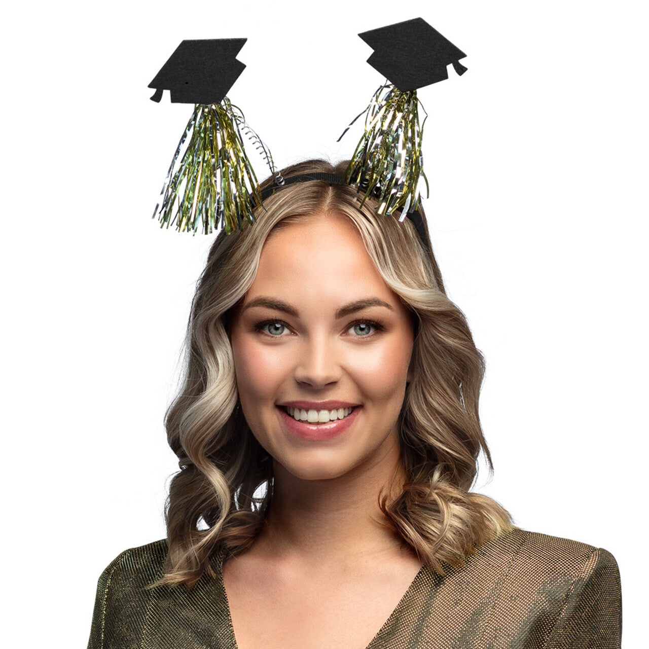 Op deze afbeelding zie je een Accessoires, van het merk Boland. Prettig Geslaagd Haarband