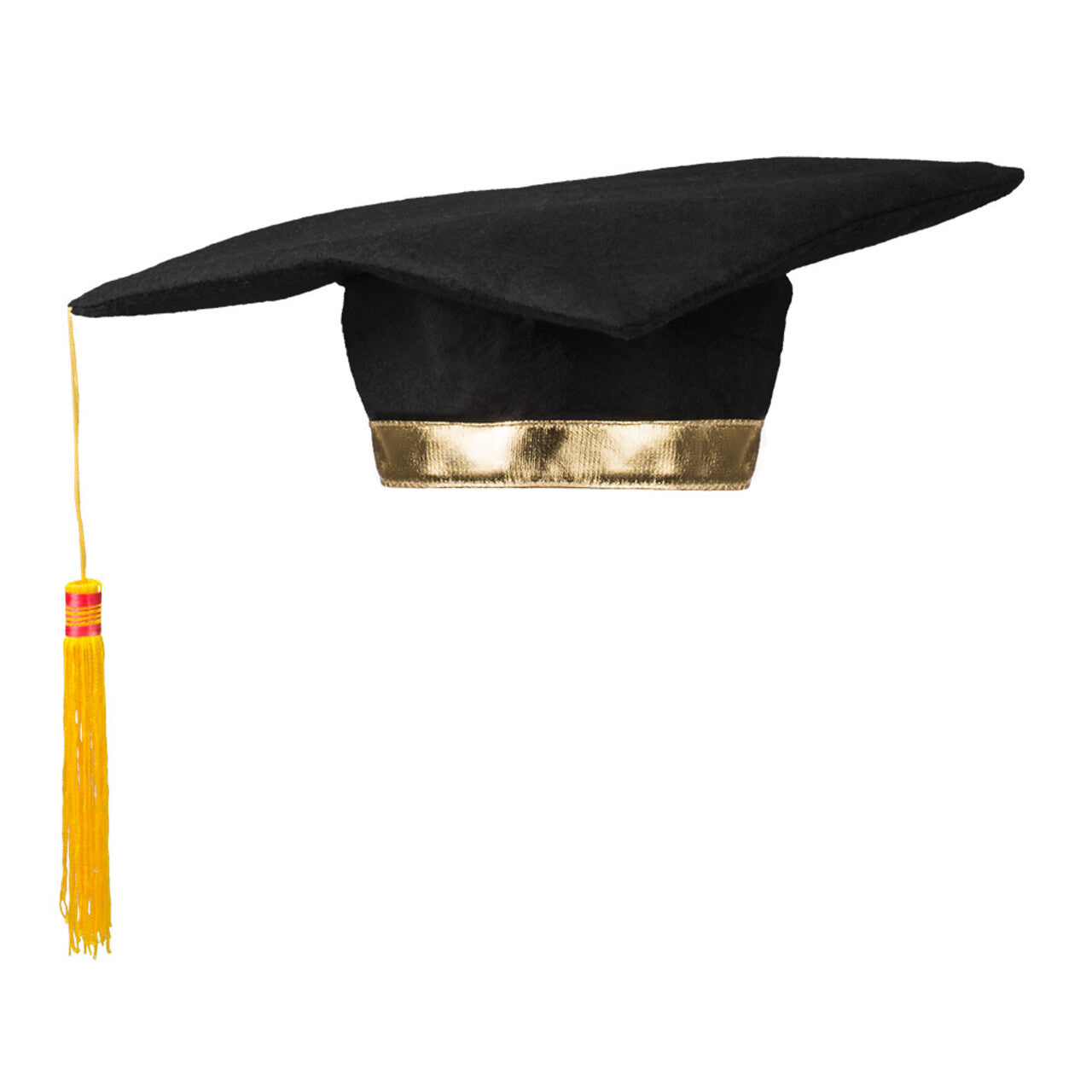 Op deze afbeelding zie je een Accessoires, van het merk Boland. Afgestudeerd Met Een Gouden Randje Hoed