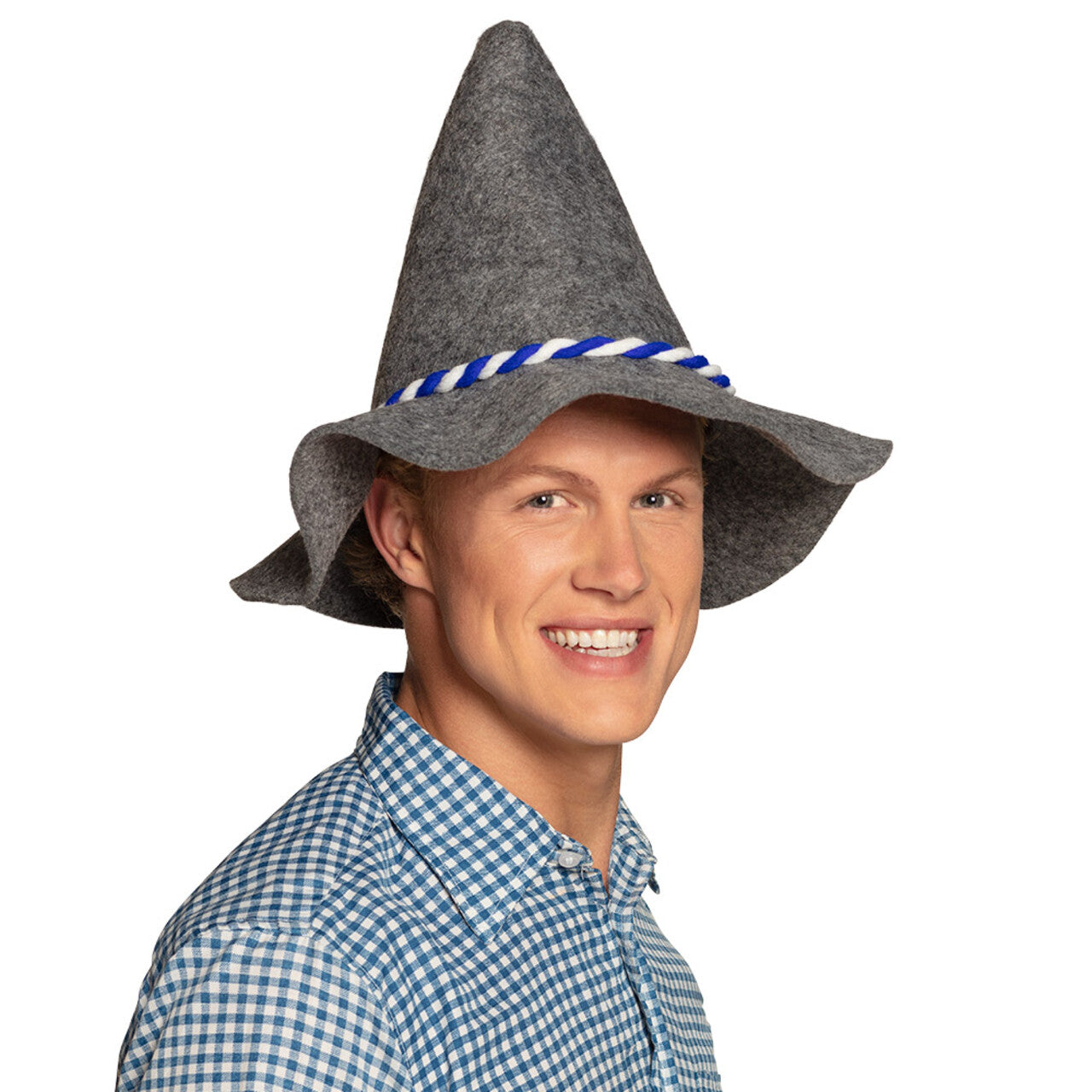 Op deze afbeelding zie je een Accessoires, van het merk Boland. Hoed Beieren Grijs Met Lint