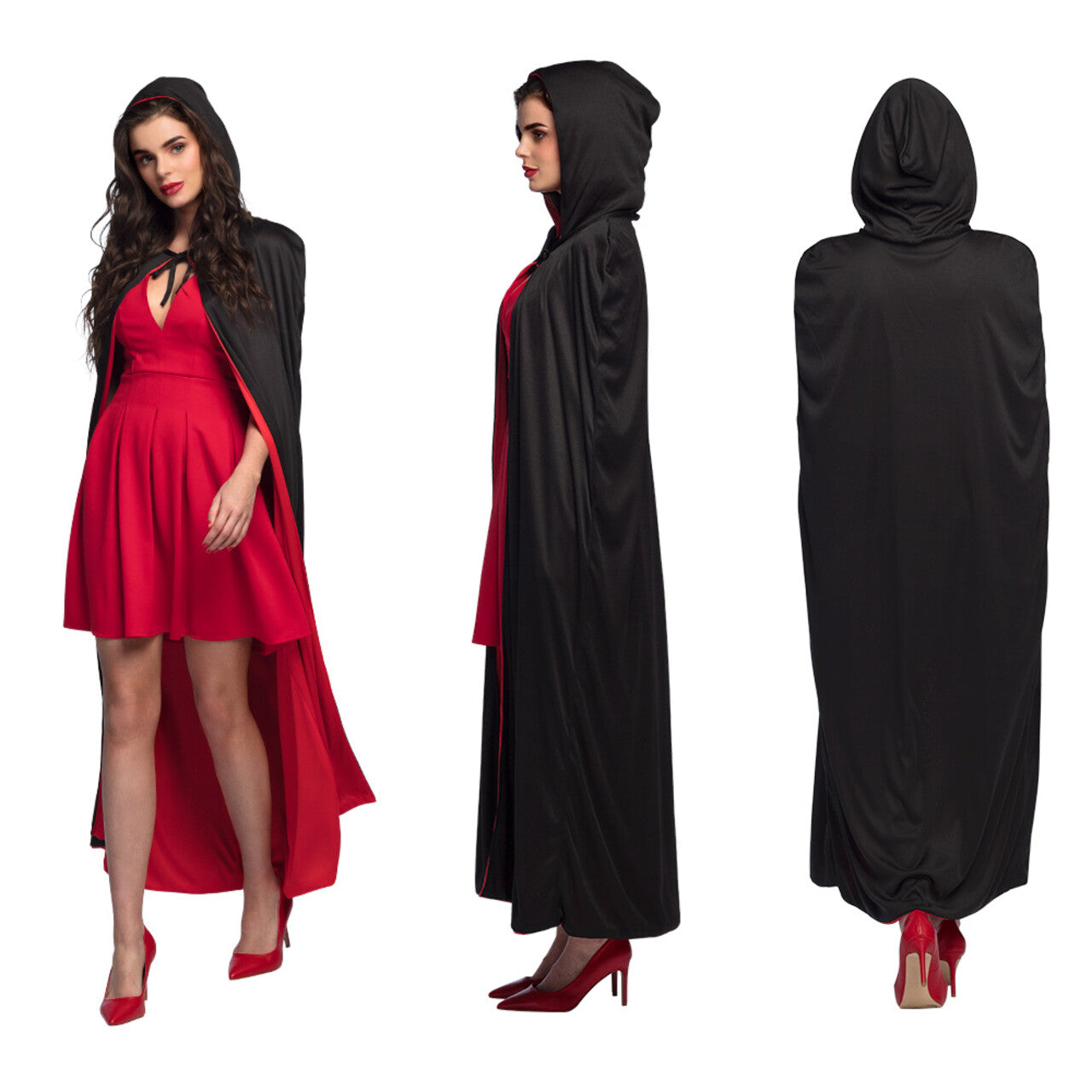 Op deze afbeelding zie je een Accessoires, van het merk Boland. Cape Twilight Zwartrood Omkeerbaar