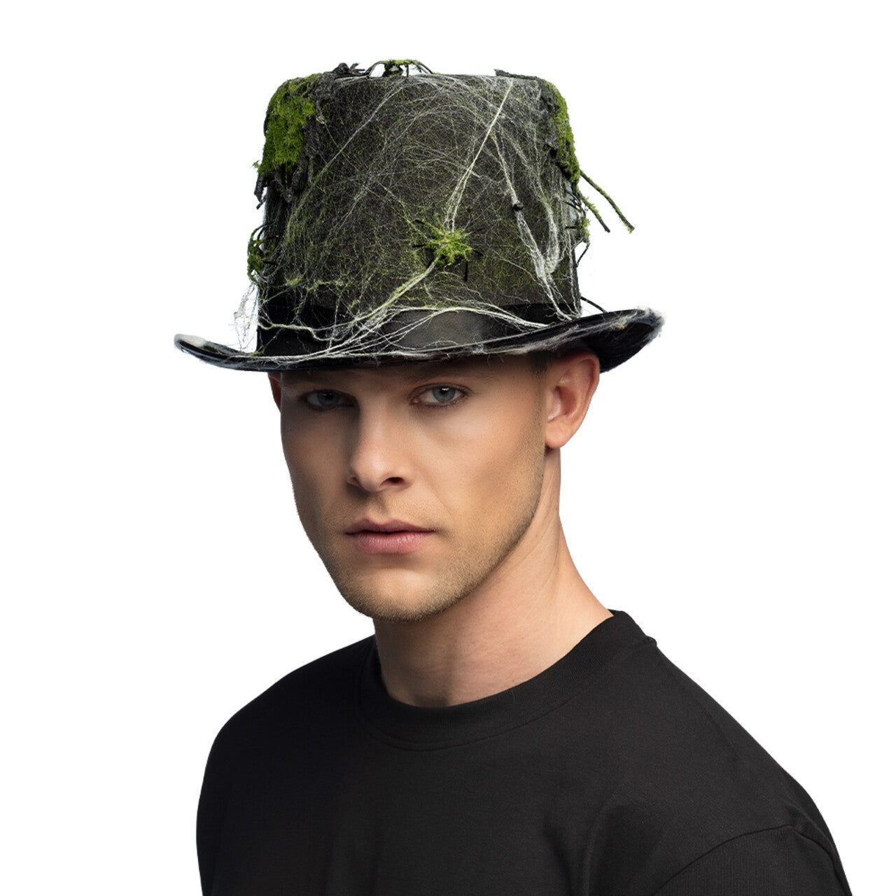 Op deze afbeelding zie je een Accessoires, van het merk Boland. Donker Moeras Hoed Met Spinrag
