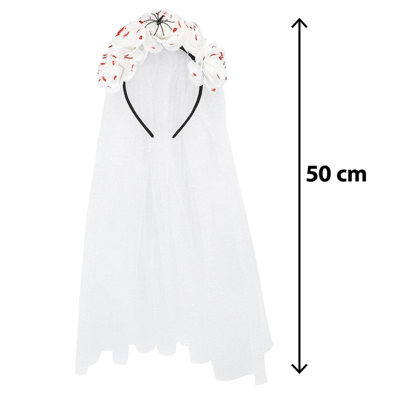 Op deze afbeelding zie je een Accessoires, van het merk Boland. Haarband Met Sluier Bleeding Blossom