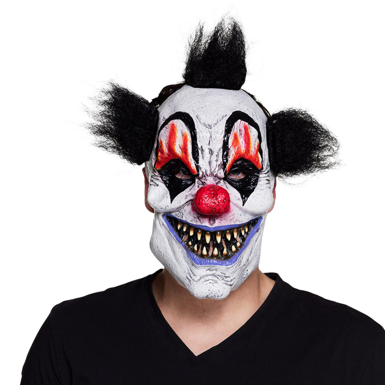 Op deze afbeelding zie je een Accessoires, van het merk Boland. Latex Gezichtsmasker Scary Clown