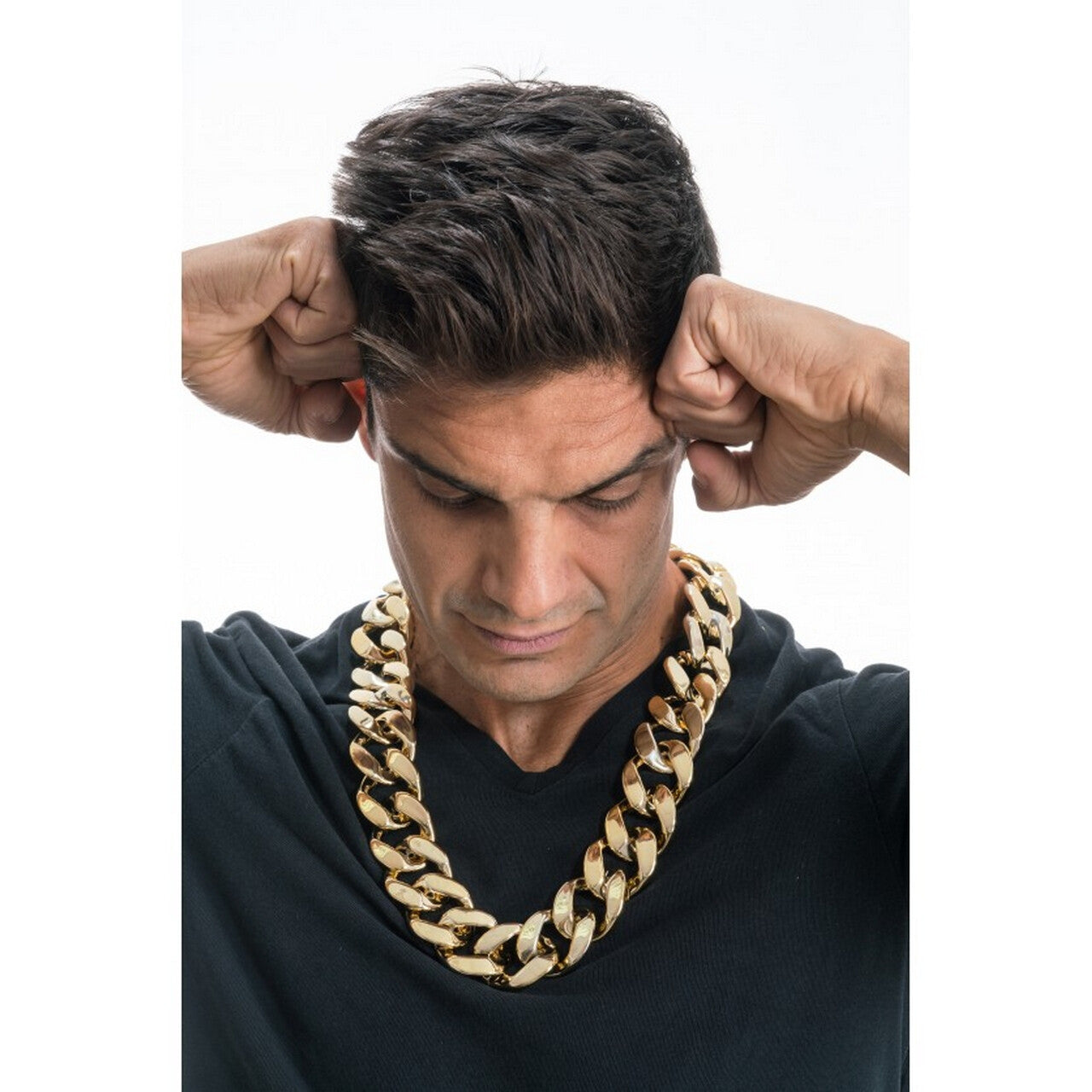 Op deze afbeelding zie je een Accessoires, van het merk Chaks. Dikke Gouden Ketting