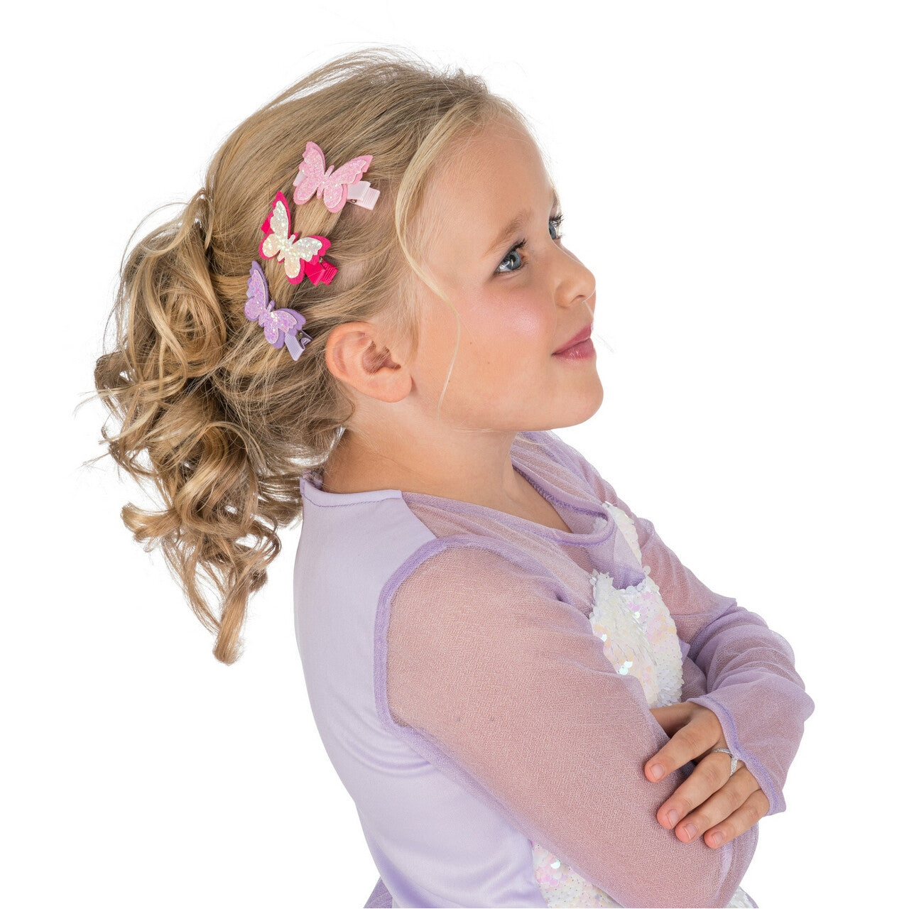 Op deze afbeelding zie je een Accessoires, van het merk Chaks. Haarclip Vlinder Prachtig 3 Stuks