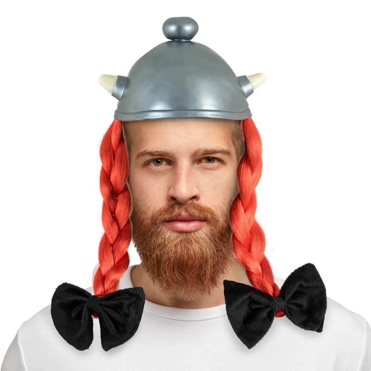 Op deze afbeelding zie je een Accessoires, van het merk Chaks. Obelix Helm Met Vlechten