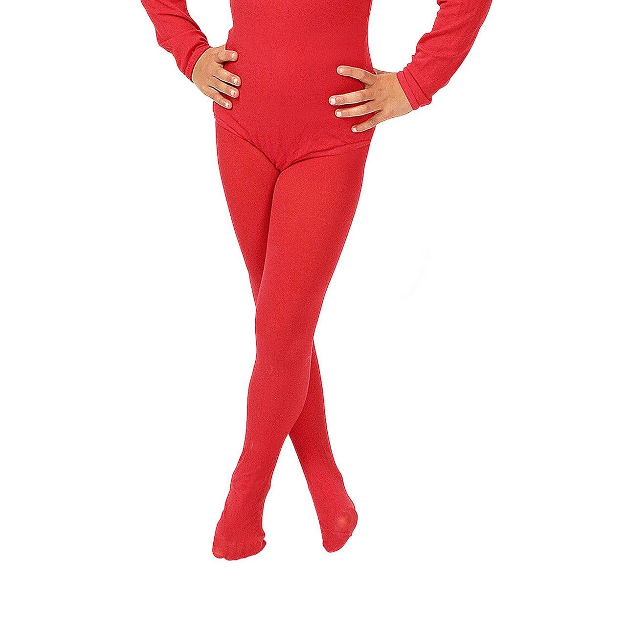Op deze afbeelding zie je een Accessoires, van het merk Chaks. Ondoorzichtige Panty 60den Rood