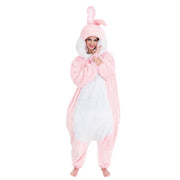 Op deze afbeelding zie je een Kostuums, van het merk Chaks. Zacht Zoet Roze Konijntje Bunny Hop Vrouw Kostuum