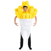 Op deze afbeelding zie je een Kostuums, van het merk Chaks. Zak Patat Man Kostuum