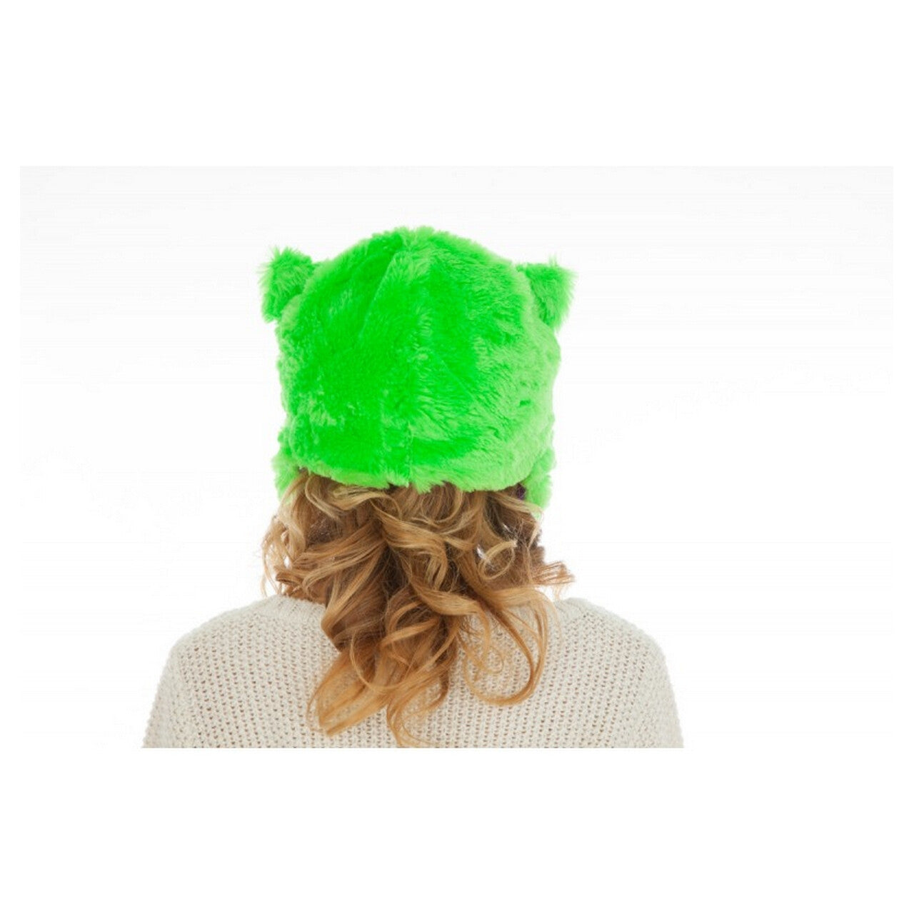 Op deze afbeelding zie je een Accessoires, van het merk Chaks. Groene Regenboog Kat Muts