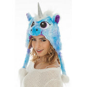 Op deze afbeelding zie je een Accessoires, van het merk Chaks. Blauwe Eenhoorn Muts