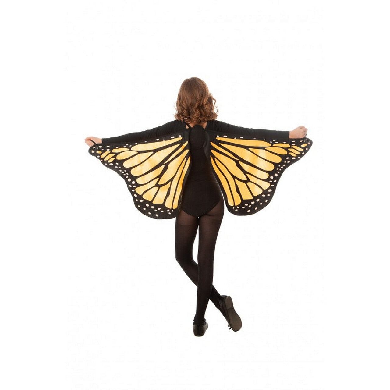 Op deze afbeelding zie je een Accessoires, van het merk Chaks. Oranje Vlinder Vleugels Cape