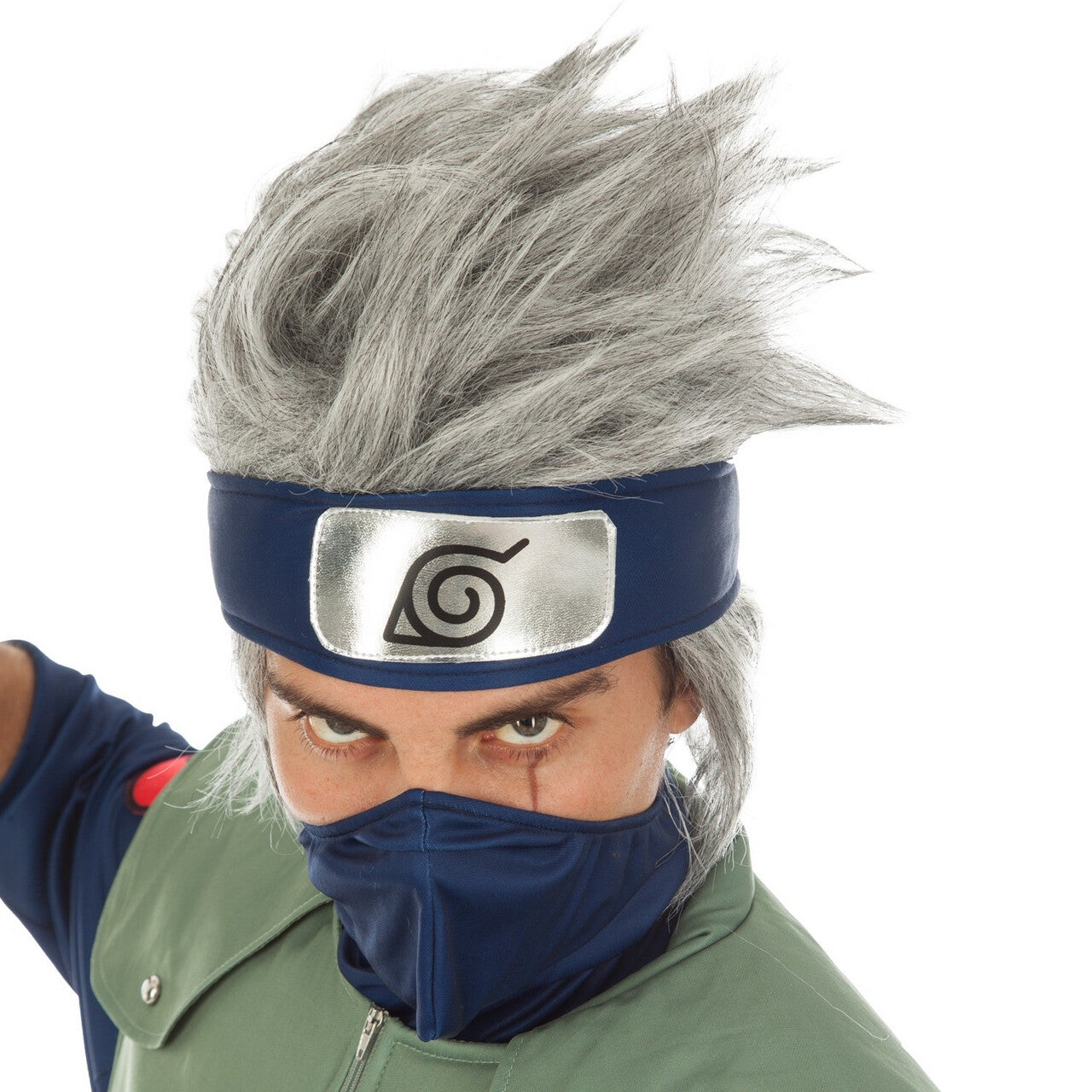 Op deze afbeelding zie je een Accessoires, van het merk Chaks. Kakashi Hatake Pruik Grijs