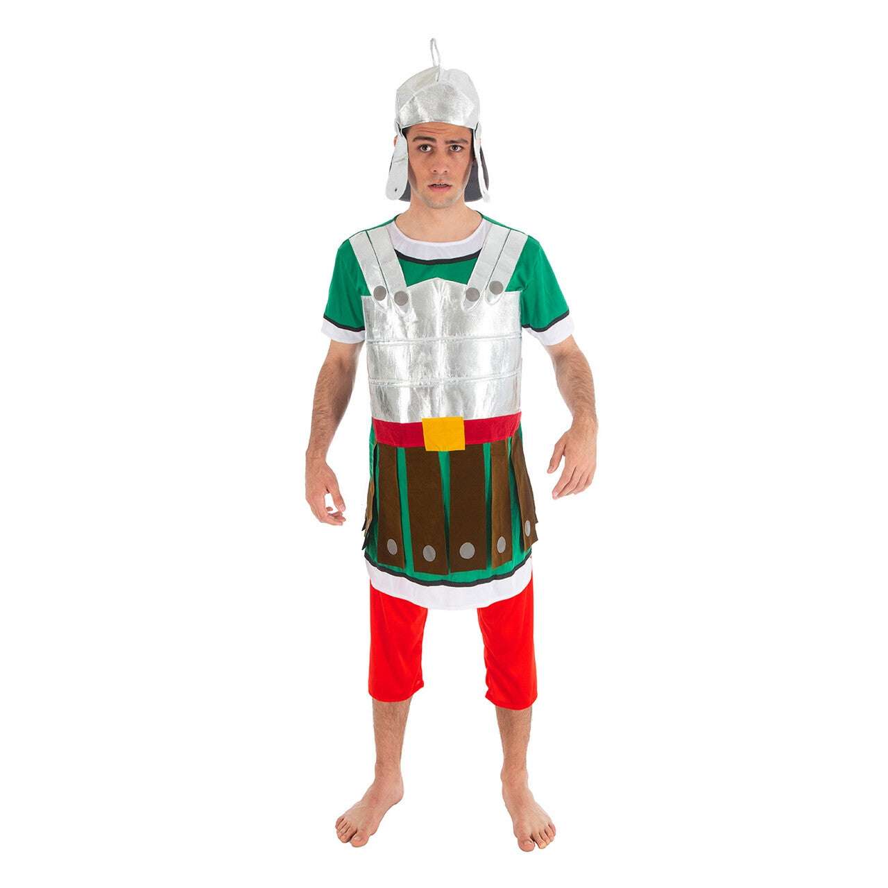 Op deze afbeelding zie je een Kostuums, van het merk Chaks. Asterix Legioen Soldaat Man Kostuum
