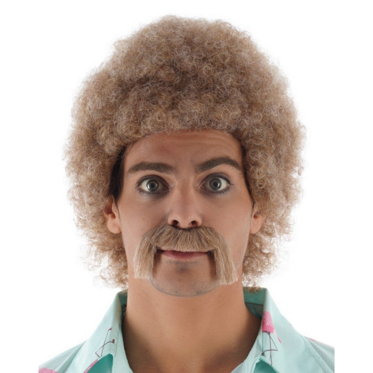 Op deze afbeelding zie je een Accessoires, van het merk Chaks. Krullenpruik Jaren 70 Jeff
