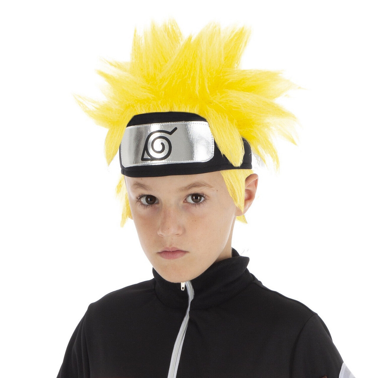 Op deze afbeelding zie je een Accessoires, van het merk Chaks. Gele Pruik Naruto Shippuden Kind