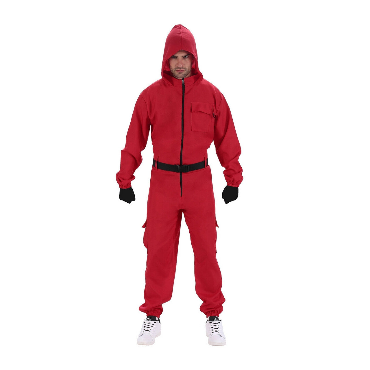 Op deze afbeelding zie je een Kostuums, van het merk Chaks. Squad Gamer Rood Kostuum