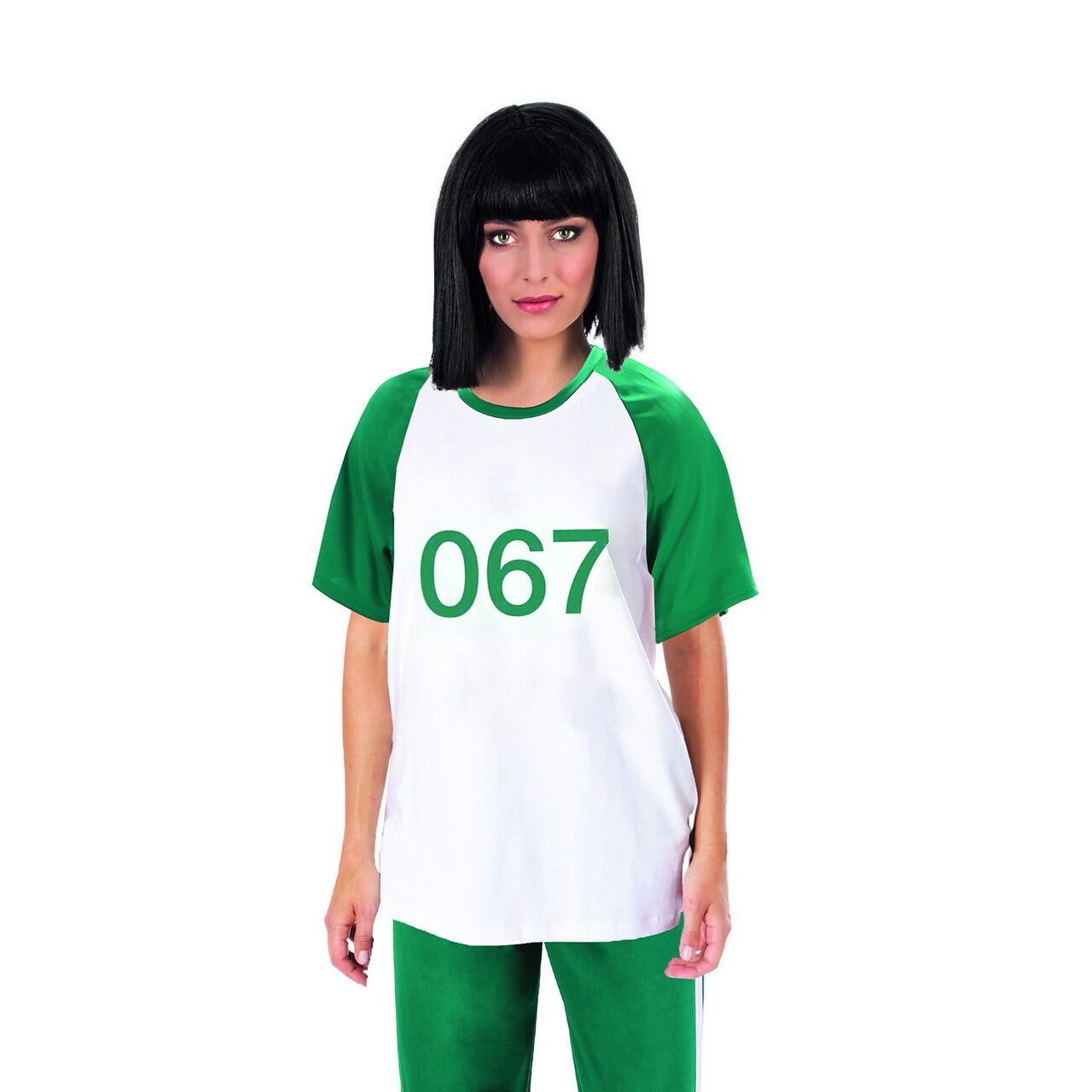 Op deze afbeelding zie je een Kostuums, van het merk Chaks. Shirt 067 Squad Games Vrouw