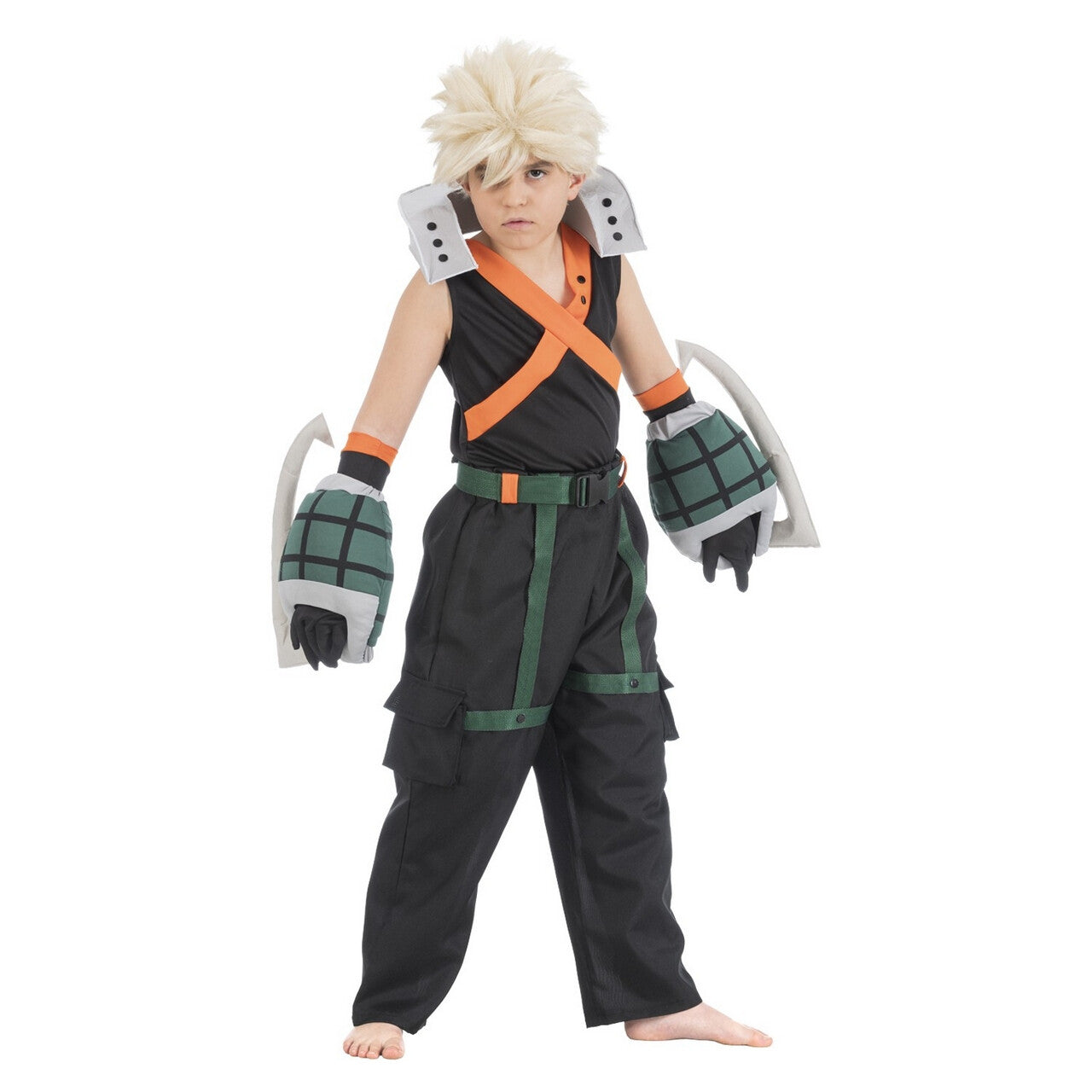Op deze afbeelding zie je een Kostuums, van het merk Chaks. Katsuki Kacchun Bakugo Kind Kostuum