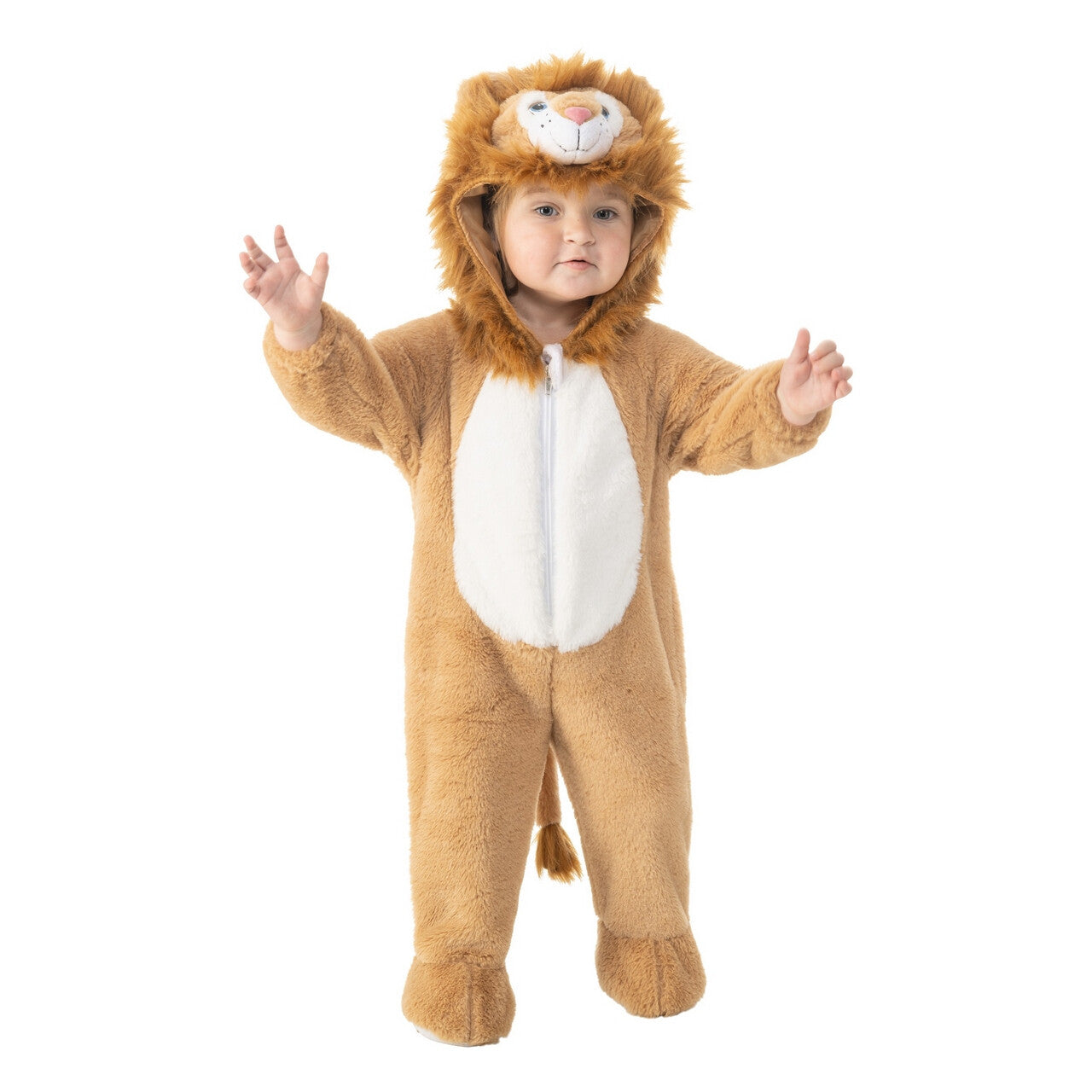 Op deze afbeelding zie je een Kostuums, van het merk Chaks. Baby Leeuw Woar Kind Kostuum