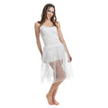 Witte Doorzichtige Summer Festival Rok Vrouw