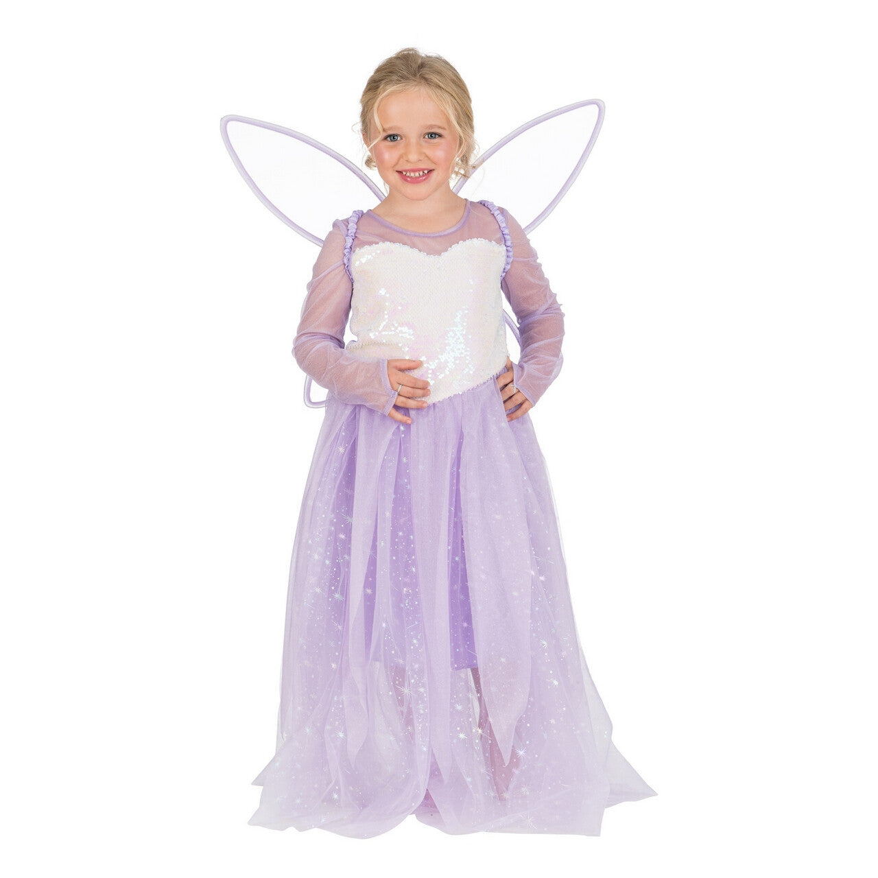 Op deze afbeelding zie je een Kostuums, van het merk Chaks. Violeta Fairy Met Vleugels Meisje Kostuum