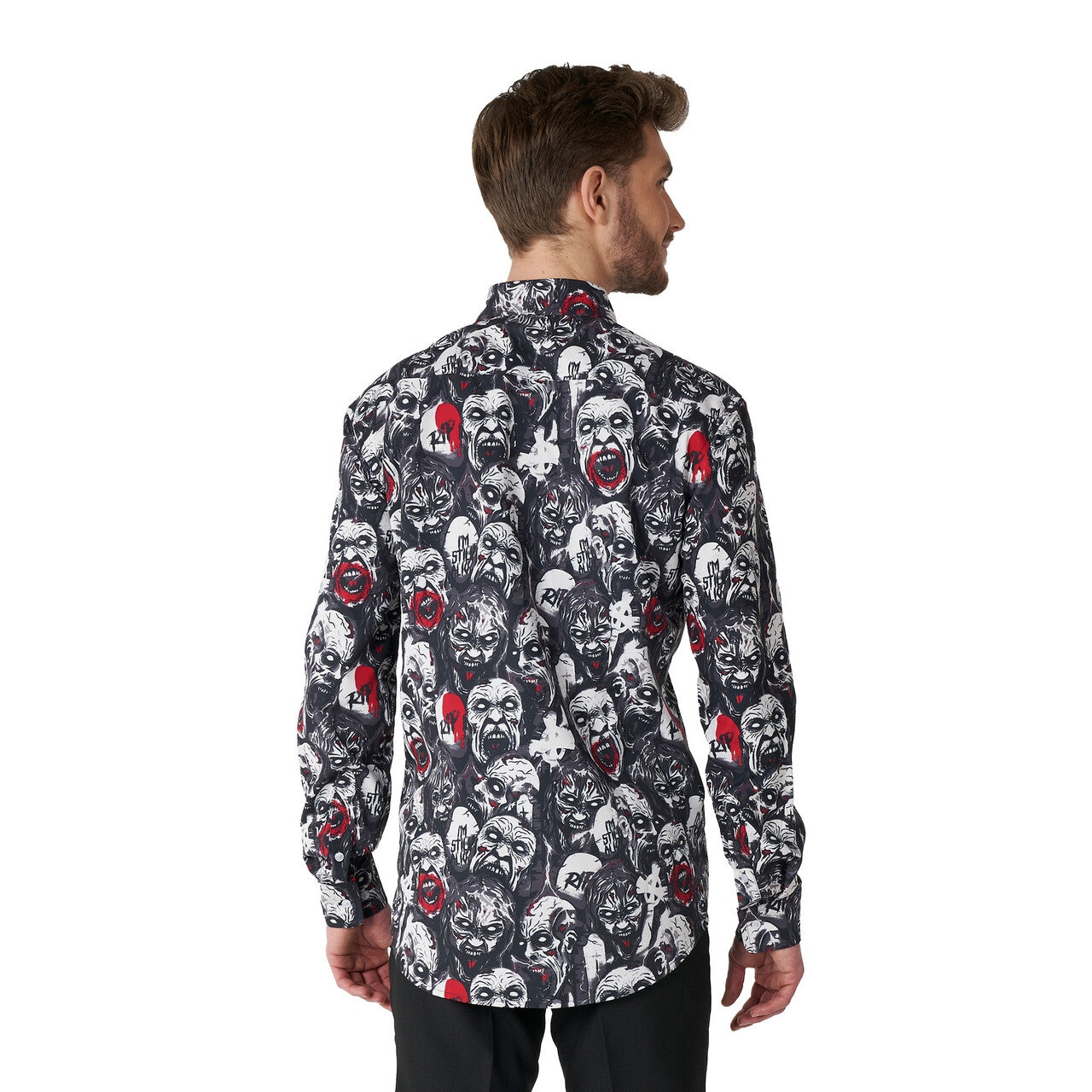 Op deze afbeelding zie je een Kostuums, van het merk Opposuits. Hungry Zombie Characters Man