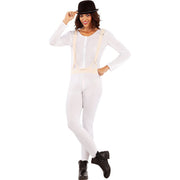 Op deze afbeelding zie je een Kostuums, van het merk Funidelia. Alexa Clockwork Orange Jumpsuit Wit Vrouw Kostuum