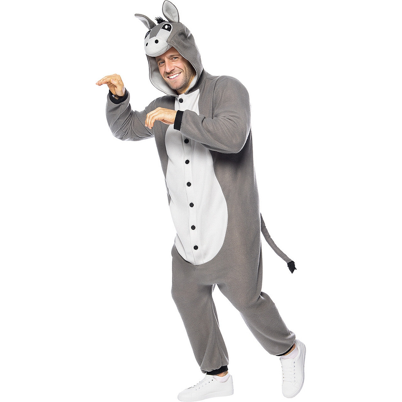 Op deze afbeelding zie je een Kostuums, van het merk Funidelia. Donnie Donkey Kostuum
