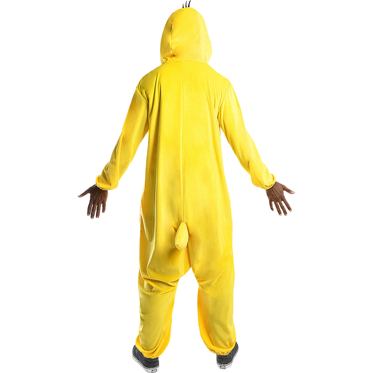 Op deze afbeelding zie je een Kostuums, van het merk Funidelia. Grappige Gele Tweety Onesie Looney Tunes Kostuum