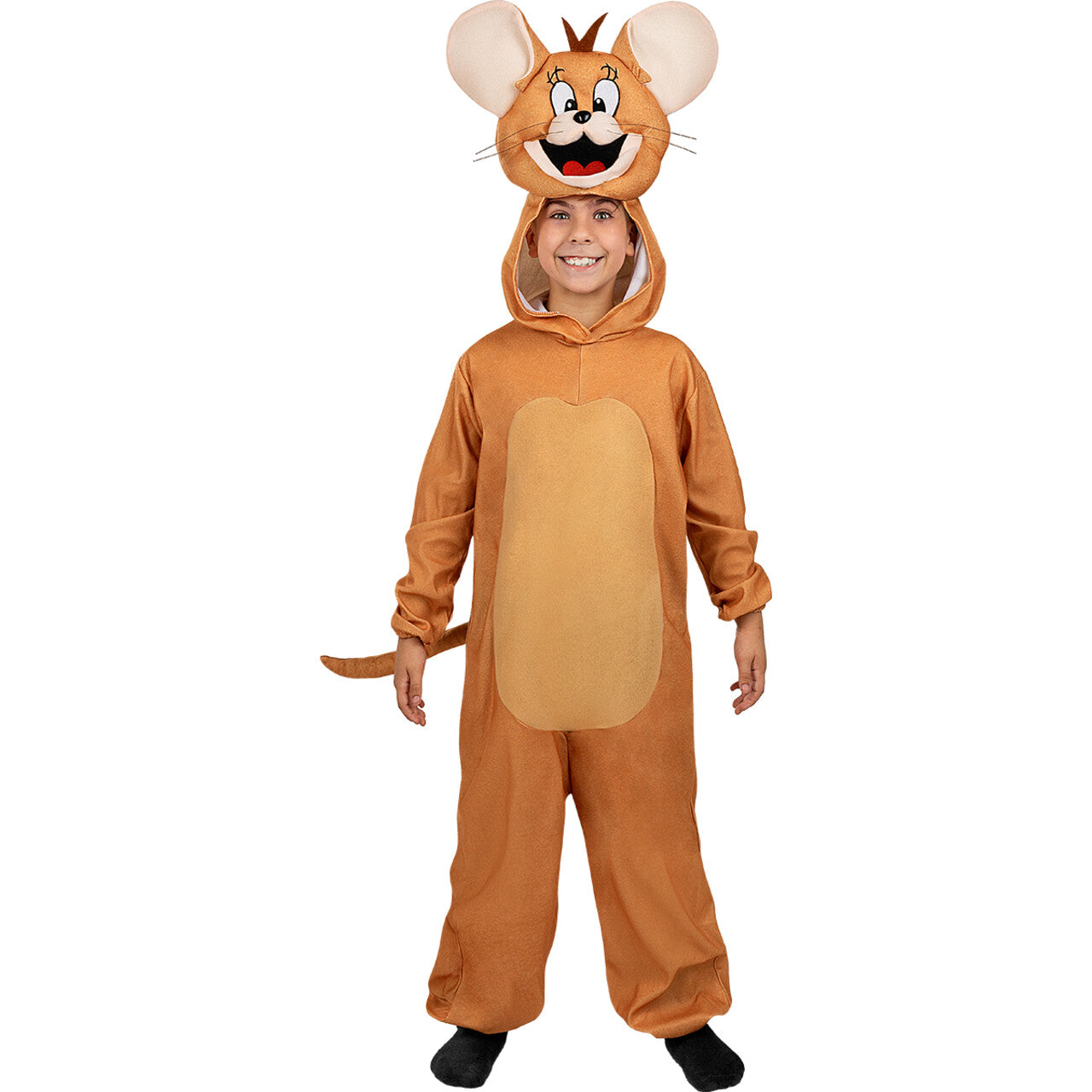 Op deze afbeelding zie je een Kostuums, van het merk Funidelia. Jerry De Grappige Muis Pak Me Dan Onesie Kind