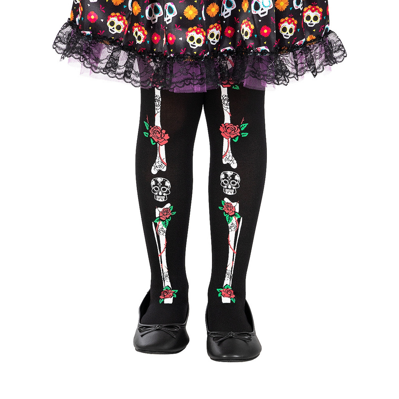 Op deze afbeelding zie je een Accessoires, van het merk Funidelia. Dag Van De Doden Panty Kind