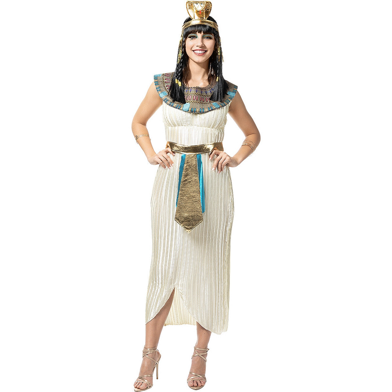 Op deze afbeelding zie je een Kostuums, van het merk Funidelia. Clevere Cleo Konigin Van Egypte Vrouw Kostuum