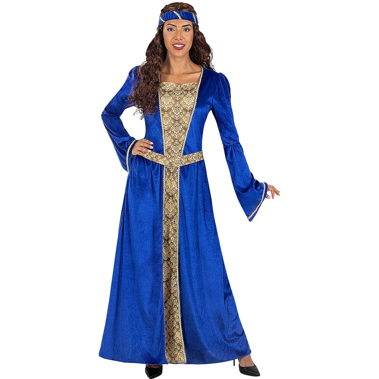 Op deze afbeelding zie je een Kostuums, van het merk Funidelia. Prinses Blue Van Kasteel Hemelrijk Vrouw Kostuum
