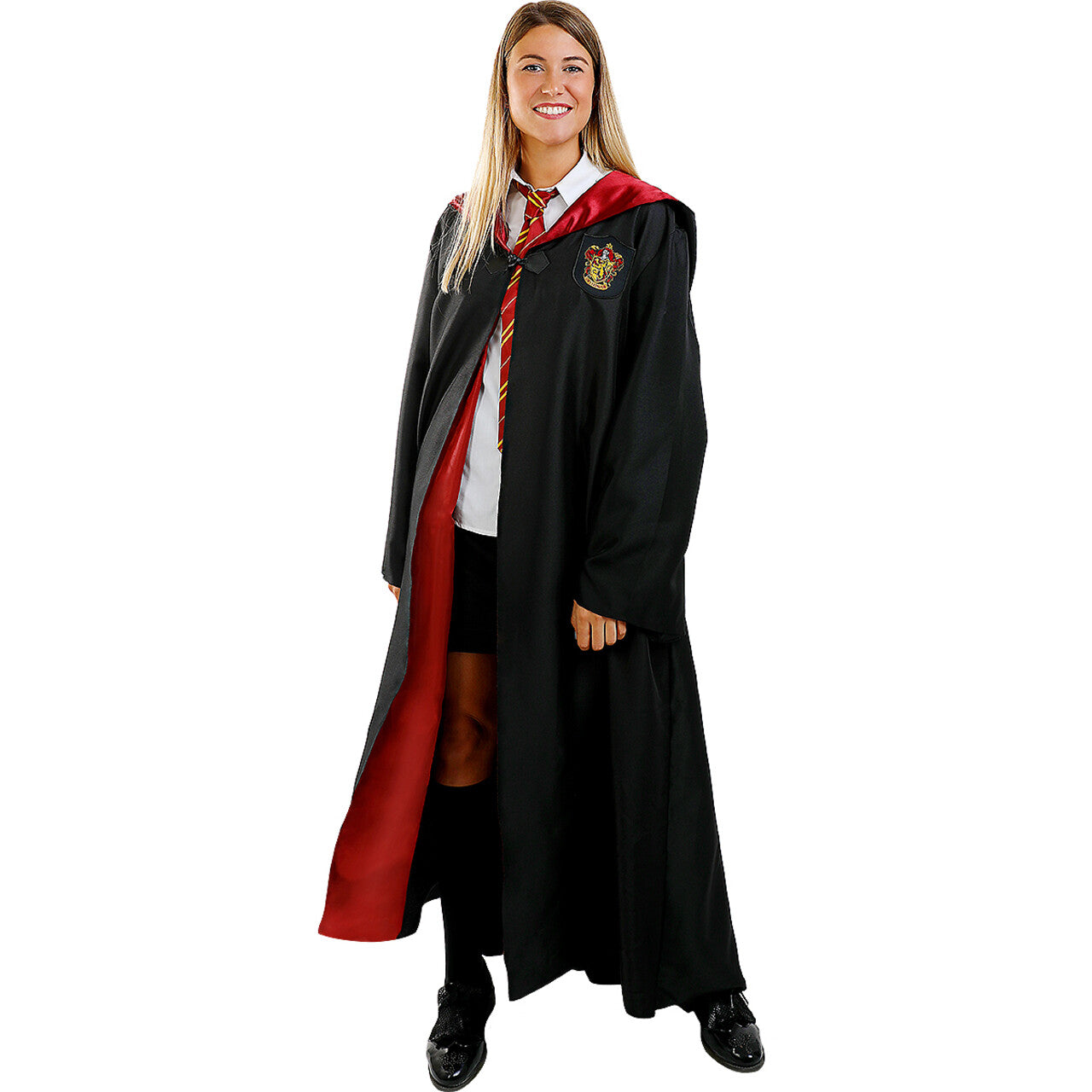 Op deze afbeelding zie je een Kostuums, van het merk Funidelia. Harry Potter Lange Cape Gryffindor Kostuum