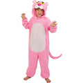Pink Panther Roze Panter Onesie Met Staart Kind Kostuum