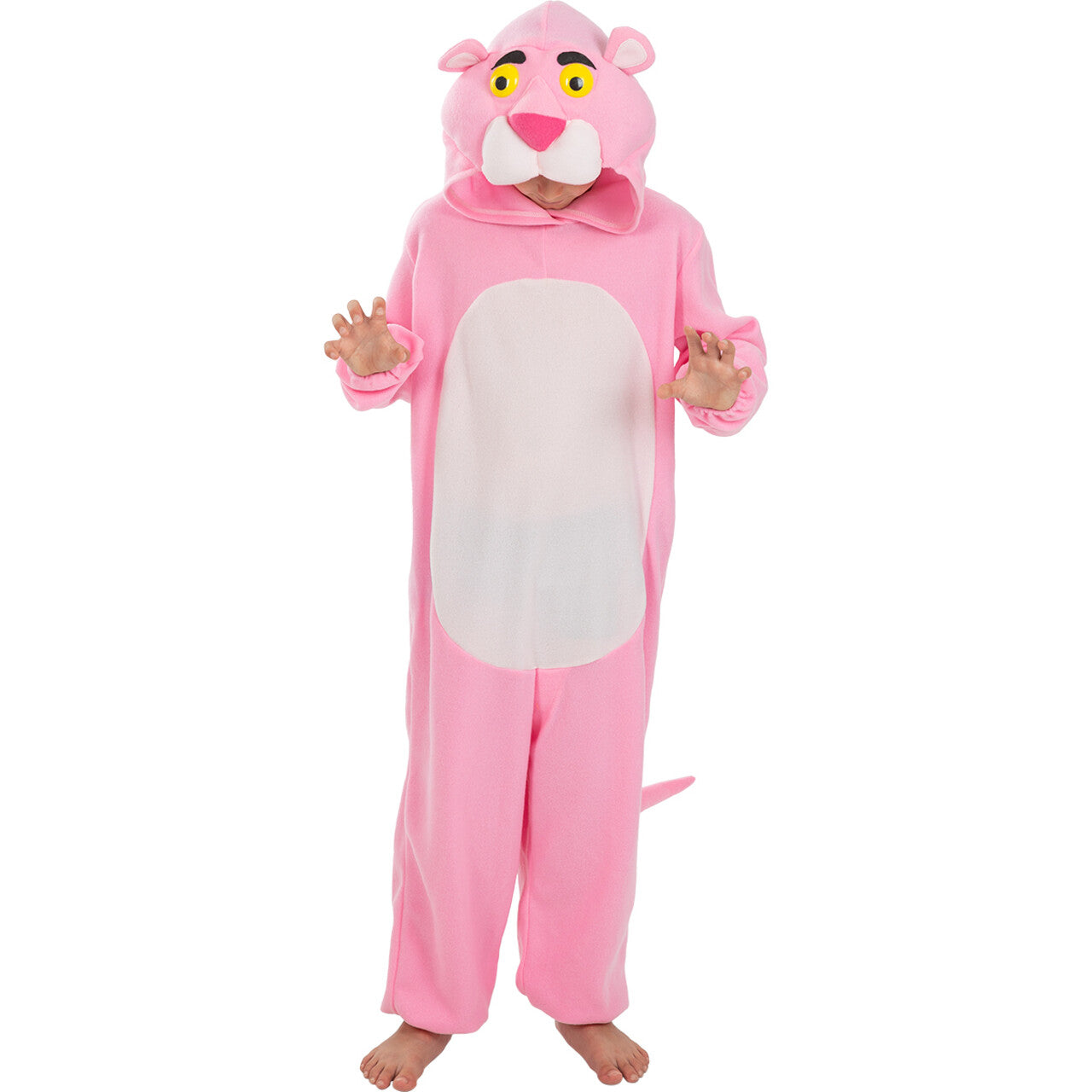 Op deze afbeelding zie je een Kostuums, van het merk Funidelia. Pink Panther Roze Panter Onesie Met Staart Kind Kostuum