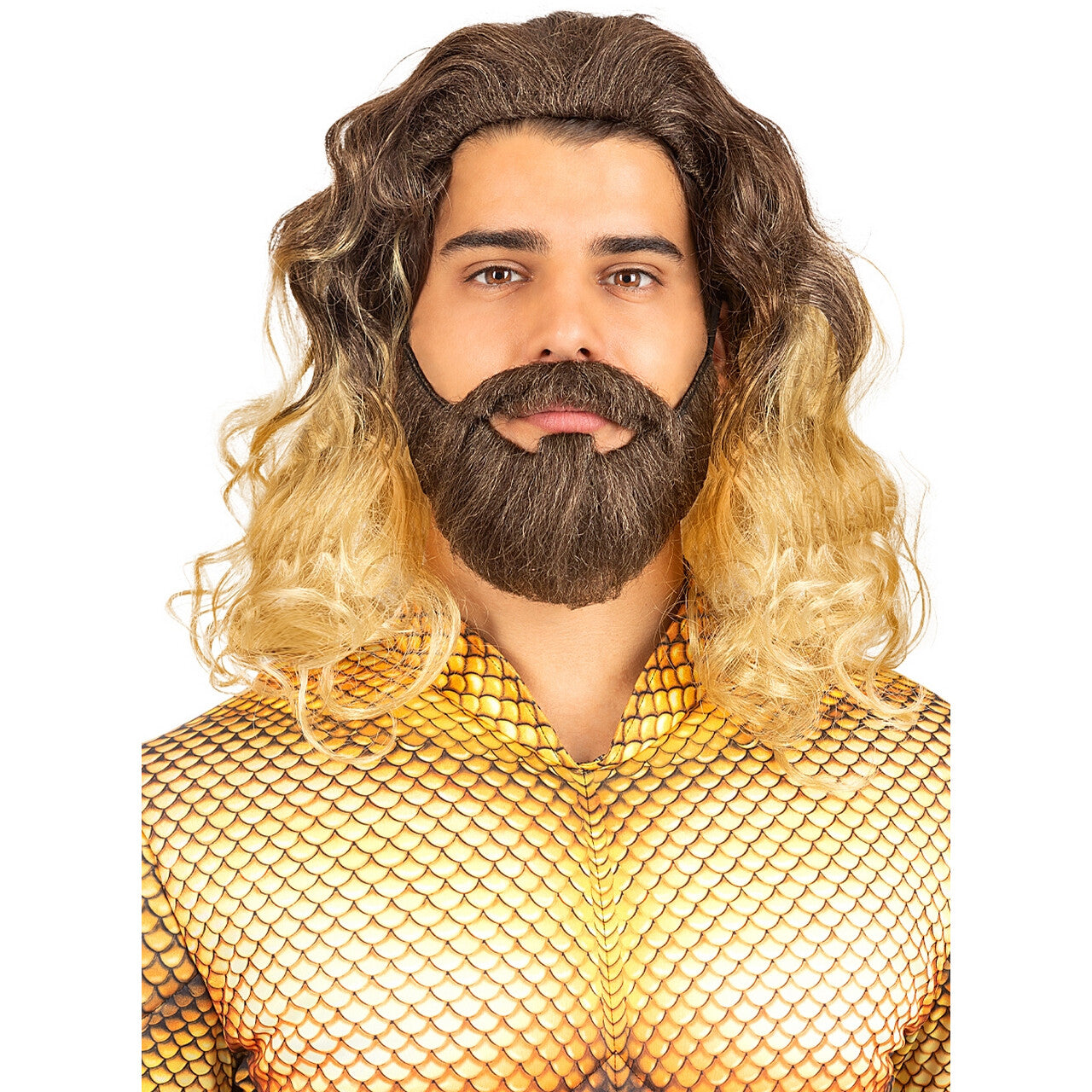 Op deze afbeelding zie je een Accessoires, van het merk Funidelia. Aquaman Koning Van De Zee Pruik Met Baard
