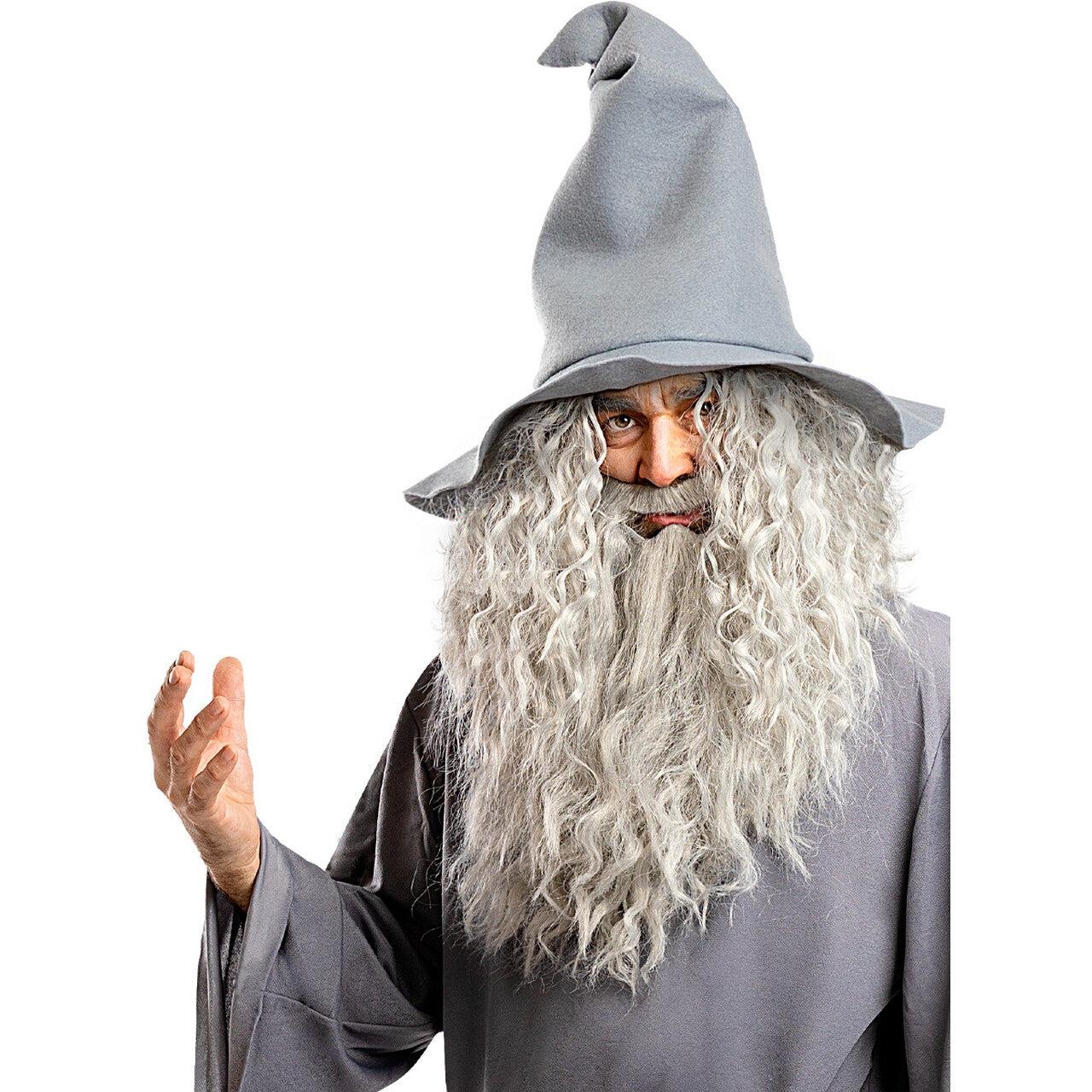 Op deze afbeelding zie je een Accessoires, van het merk Funidelia. Tovenaar Gandalf Wig Pruik Met Baard