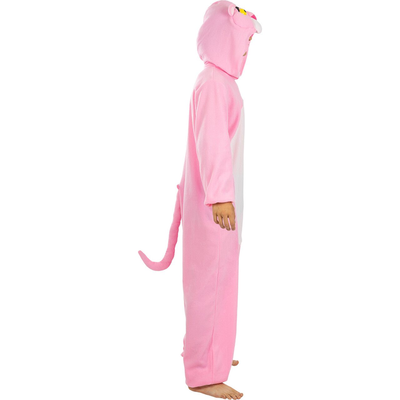 Op deze afbeelding zie je een Kostuums, van het merk Funidelia. Zeer Relaxte Roze Onesie Pink Panther Kostuum