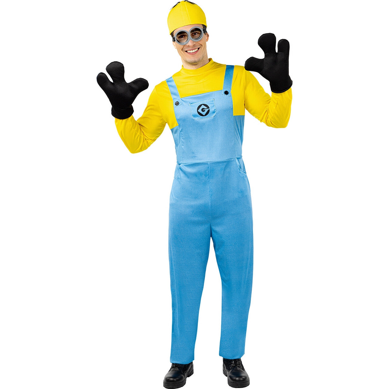 Op deze afbeelding zie je een Kostuums, van het merk Funidelia. Minions Dave Bananas Kostuum