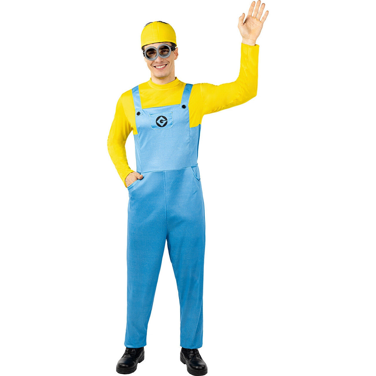 Op deze afbeelding zie je een Kostuums, van het merk Funidelia. Minions Dave Bananas Kostuum