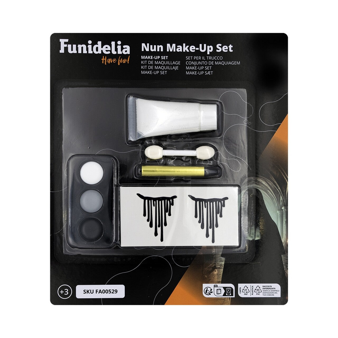Op deze afbeelding zie je een Accessoires, van het merk Funidelia. Nun Makeup Set