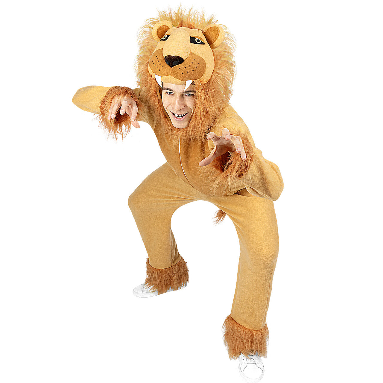 Op deze afbeelding zie je een Kostuums, van het merk Funidelia. Koning Van De Steppe Leeuw Onesie Kostuum