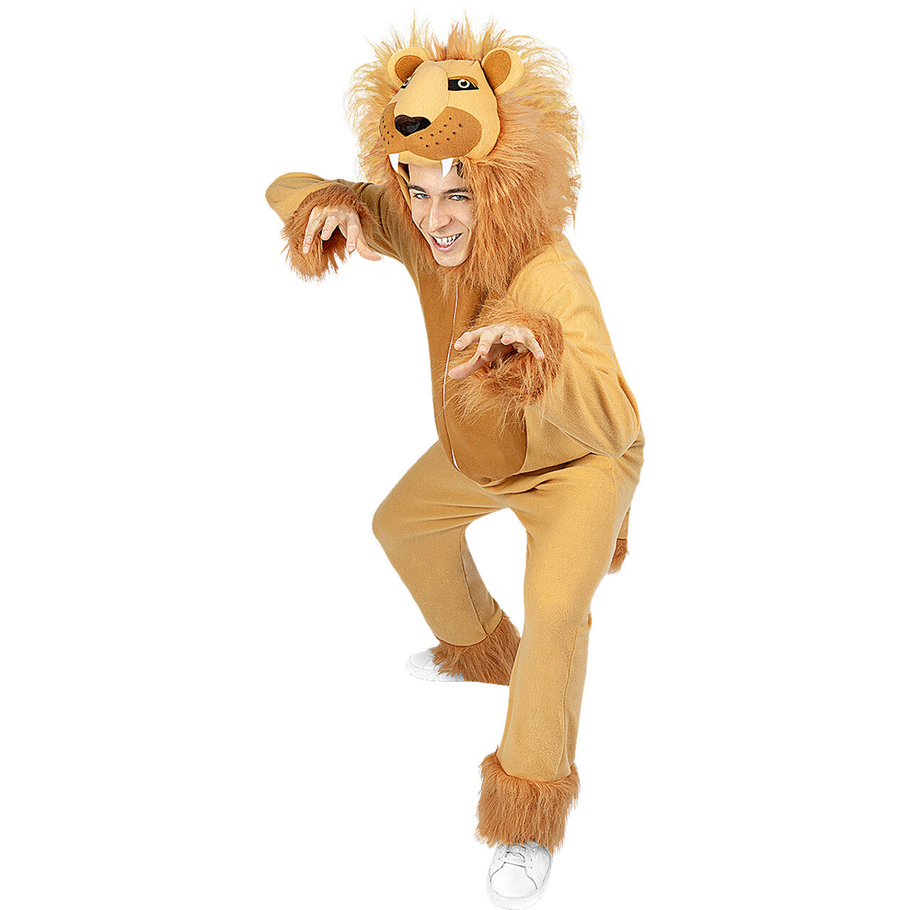 Op deze afbeelding zie je een Kostuums, van het merk Funidelia. Koning Van De Steppe Leeuw Onesie Kostuum