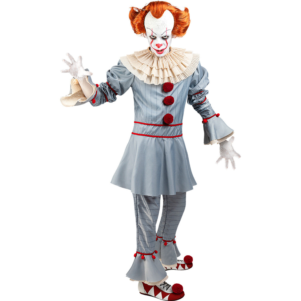 Op deze afbeelding zie je een Kostuums, van het merk Funidelia. Pennywise Wil Met Je Spelen Man Kostuum