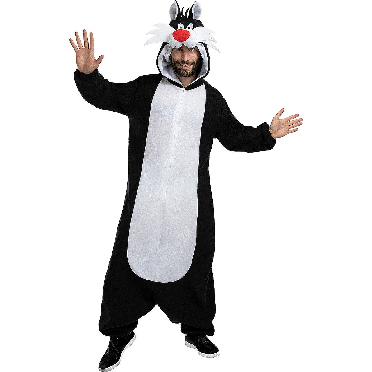 Op deze afbeelding zie je een Kostuums, van het merk Funidelia. Chille Sylvester Pussycat Looney Tunes Kostuum
