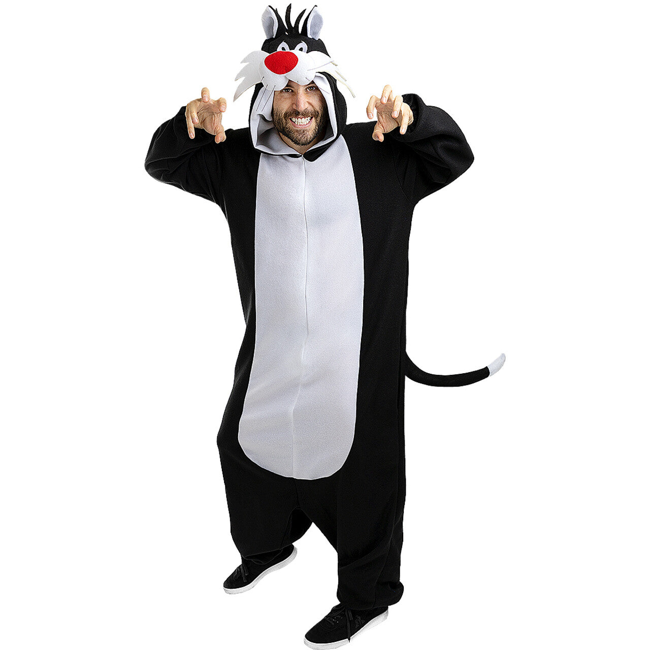 Op deze afbeelding zie je een Kostuums, van het merk Funidelia. Chille Sylvester Pussycat Looney Tunes Kostuum