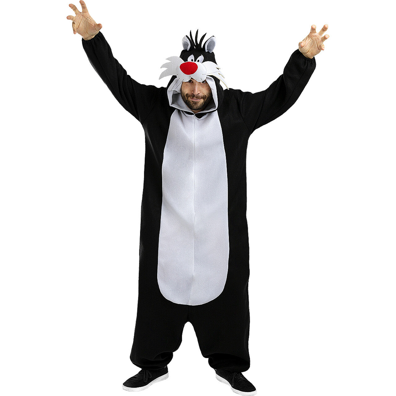 Op deze afbeelding zie je een Kostuums, van het merk Funidelia. Chille Sylvester Pussycat Looney Tunes Kostuum