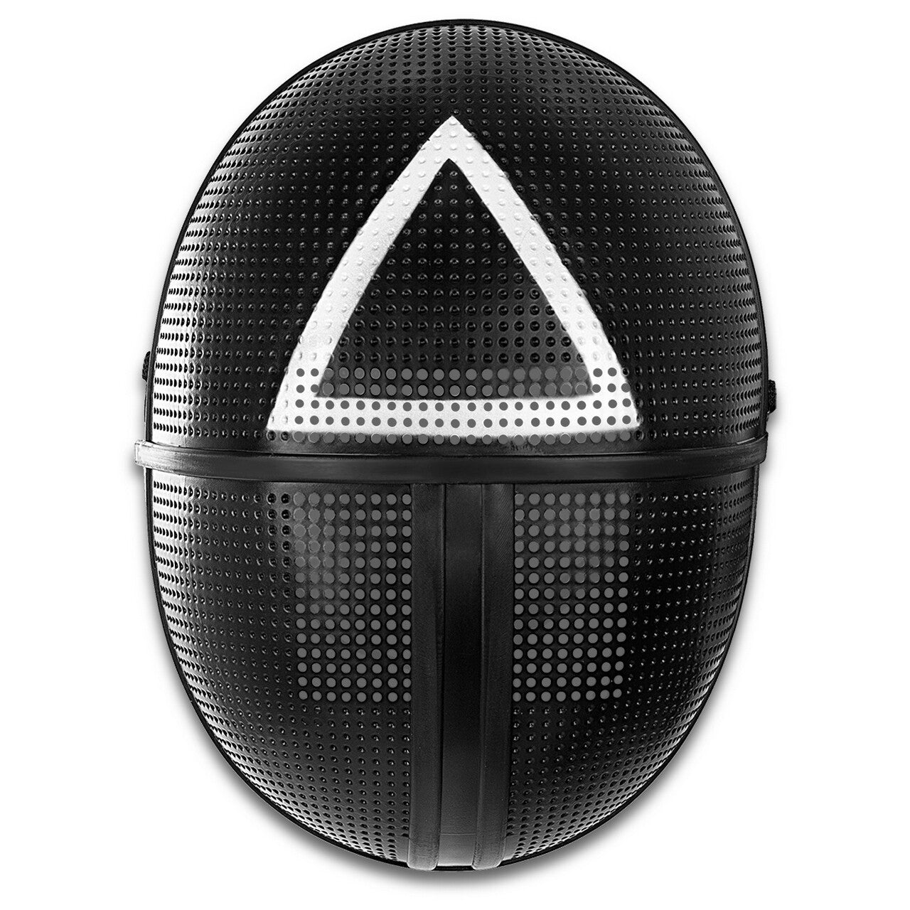 Op deze afbeelding zie je een Accessoires, van het merk Funidelia. Zwart Squid Game Masker Met Driehoek